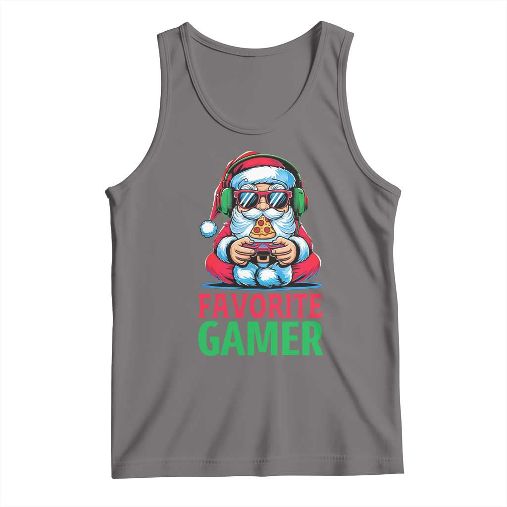 Funny Santa Gamer Christmas Tank Top - Wonder Print Shop