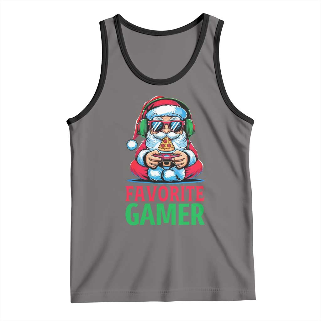 Funny Santa Gamer Christmas Tank Top - Wonder Print Shop