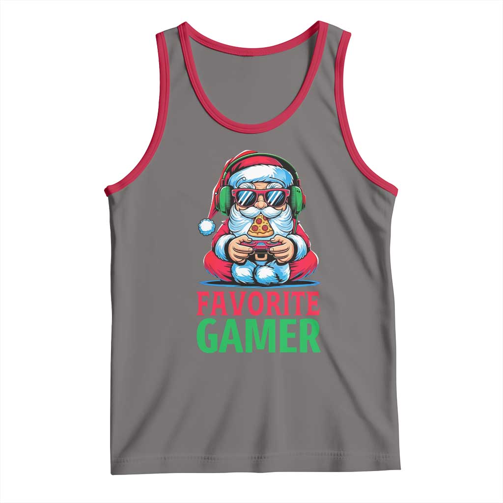 Funny Santa Gamer Christmas Tank Top - Wonder Print Shop