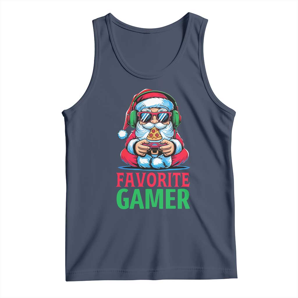Funny Santa Gamer Christmas Tank Top - Wonder Print Shop