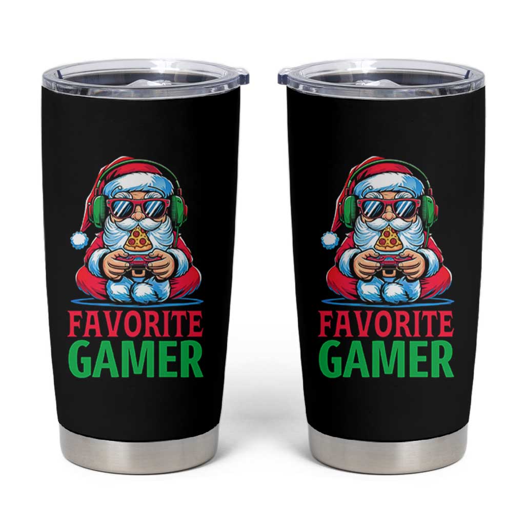 Funny Santa Gamer Christmas Tumbler Cup - Wonder Print Shop