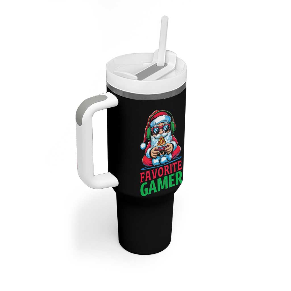 Funny Santa Gamer Christmas Tumbler With Handle - Wonder Print Shop