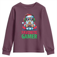 Funny Santa Gamer Christmas Youth Sweatshirt - Wonder Print Shop
