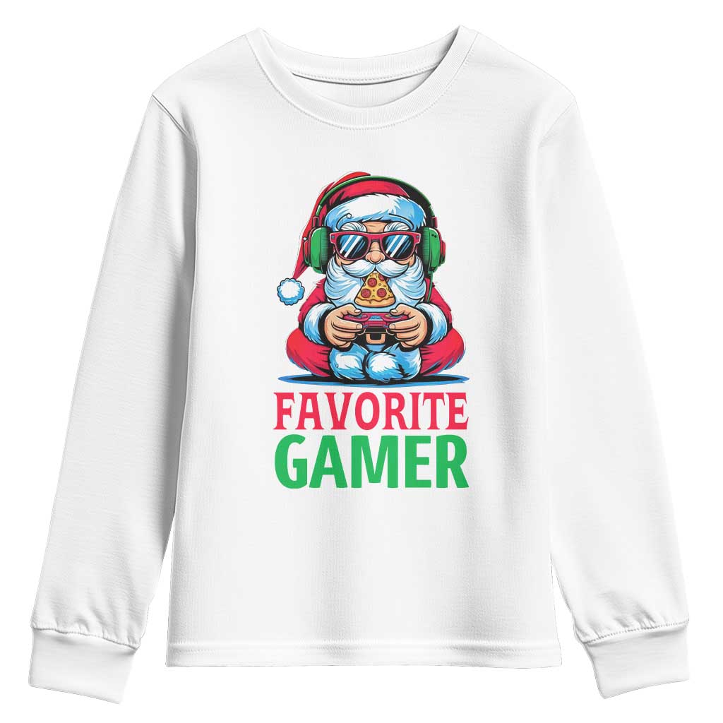 Funny Santa Gamer Christmas Youth Sweatshirt - Wonder Print Shop
