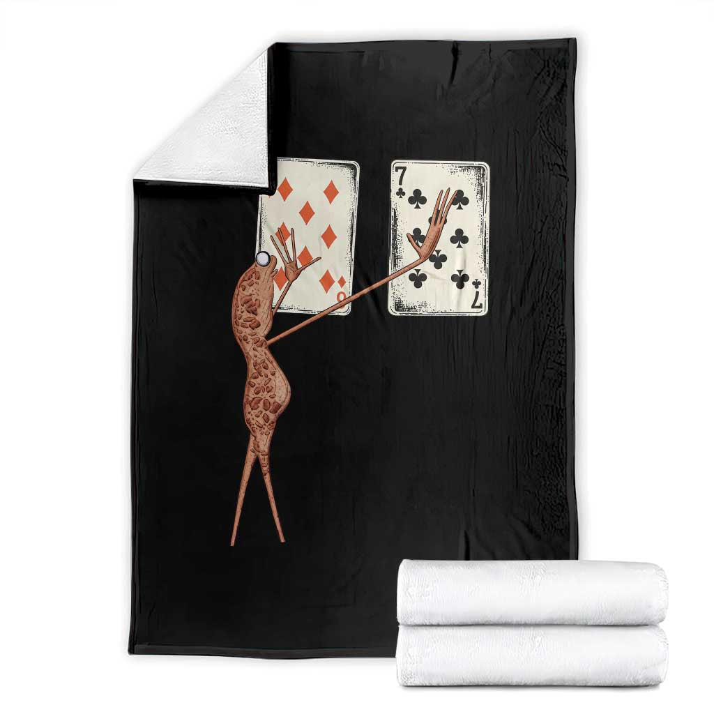 67 Marcus The Worm Poker Game Throw Blanket Funny Six Seven Meme Playing Cards - Wonder Print Shop