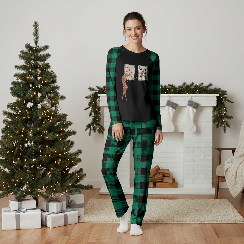 67 Marcus The Worm Poker Game Plaid Pajama Set Funny Six Seven Meme Playing Cards - Wonder Print Shop