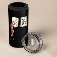67 Marcus The Worm Poker Game 4 in 1 Can Cooler Tumbler Funny Six Seven Meme Playing Cards - Wonder Print Shop