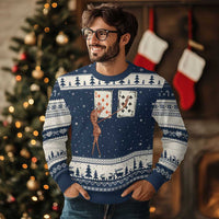 67 Marcus The Worm Poker Game Ugly Christmas Sweater Funny Six Seven Meme Playing Cards - Wonder Print Shop