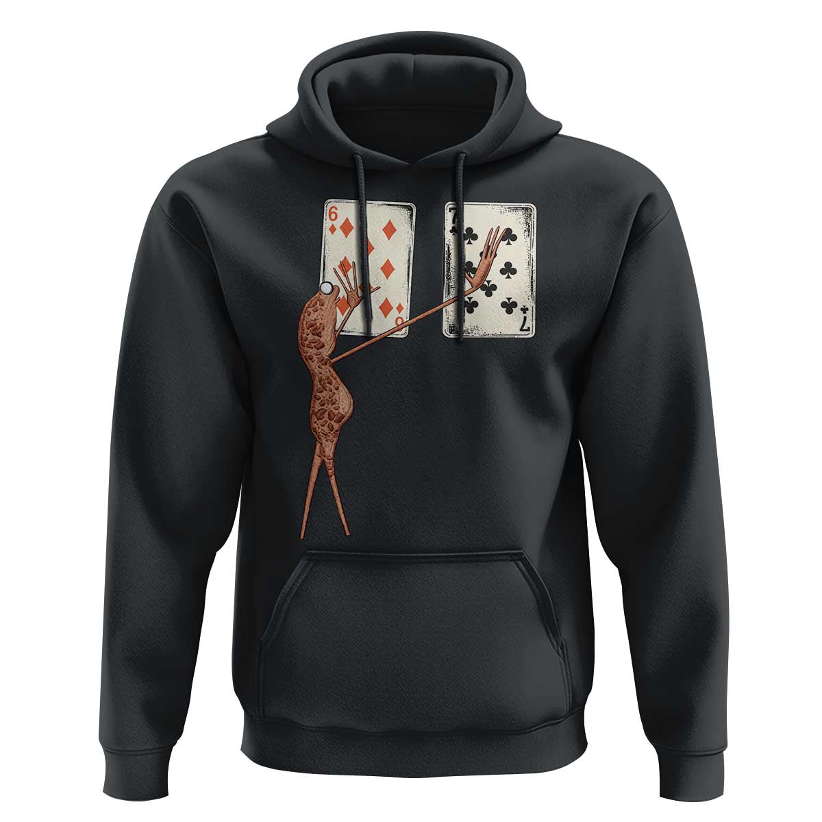 67 Marcus The Worm Poker Game Hoodie Funny Six Seven Meme Playing Cards - Wonder Print Shop
