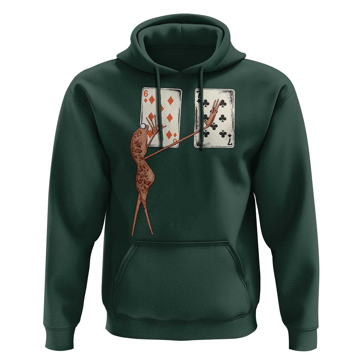 67 Marcus The Worm Poker Game Hoodie Funny Six Seven Meme Playing Cards - Wonder Print Shop