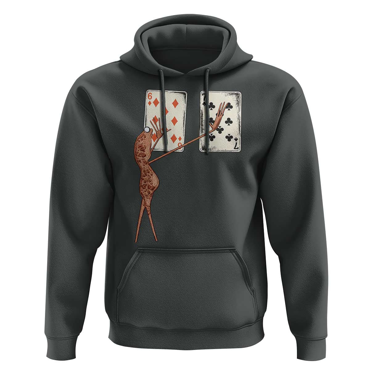 67 Marcus The Worm Poker Game Hoodie Funny Six Seven Meme Playing Cards - Wonder Print Shop