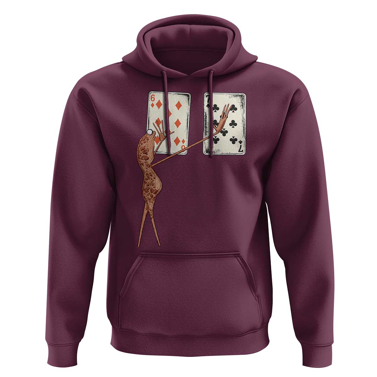 67 Marcus The Worm Poker Game Hoodie Funny Six Seven Meme Playing Cards - Wonder Print Shop