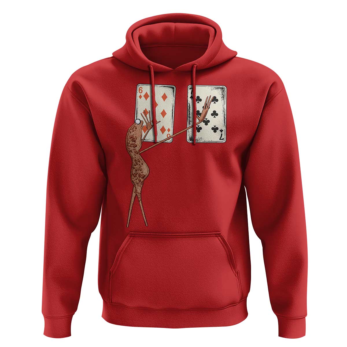 67 Marcus The Worm Poker Game Hoodie Funny Six Seven Meme Playing Cards - Wonder Print Shop