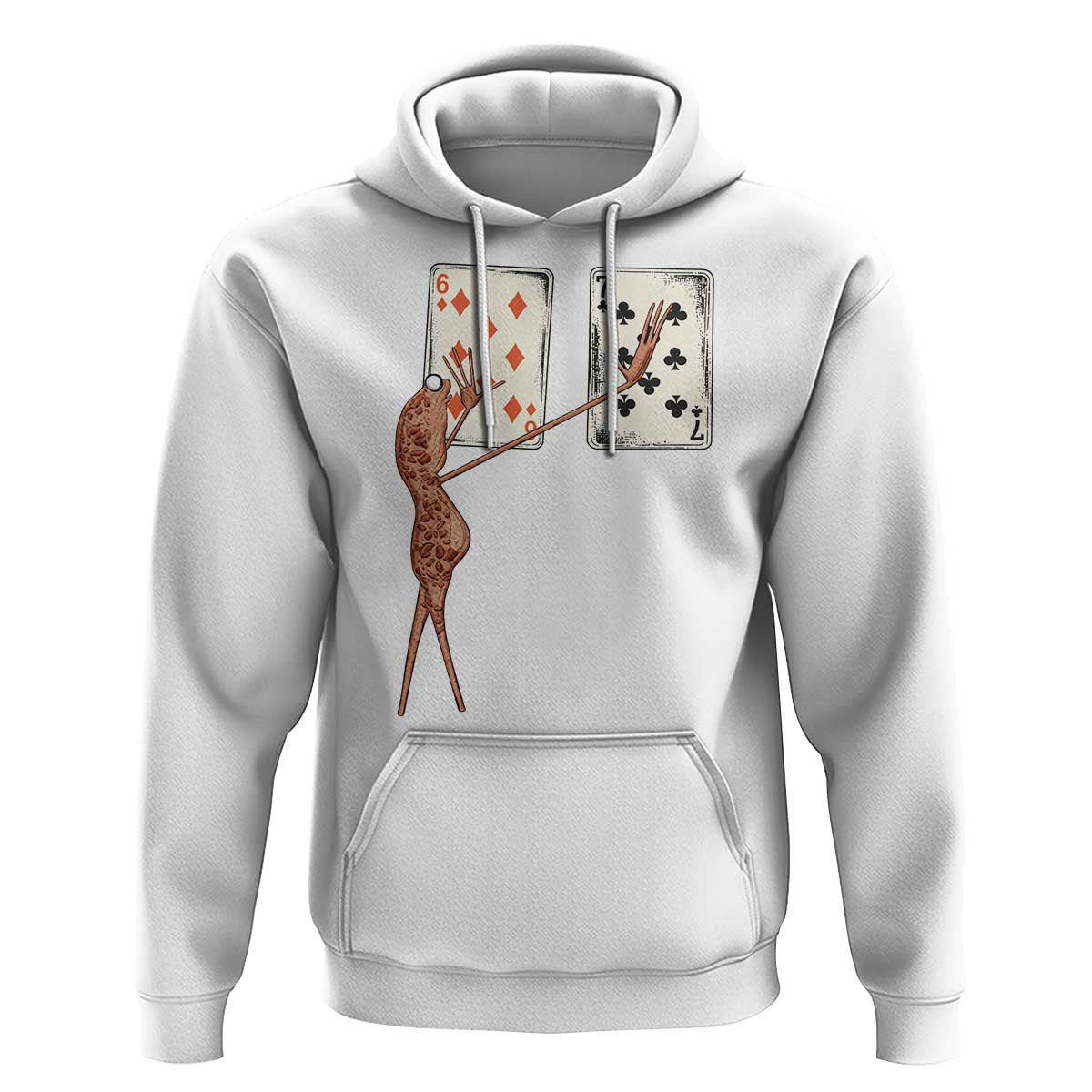 67 Marcus The Worm Poker Game Hoodie Funny Six Seven Meme Playing Cards - Wonder Print Shop