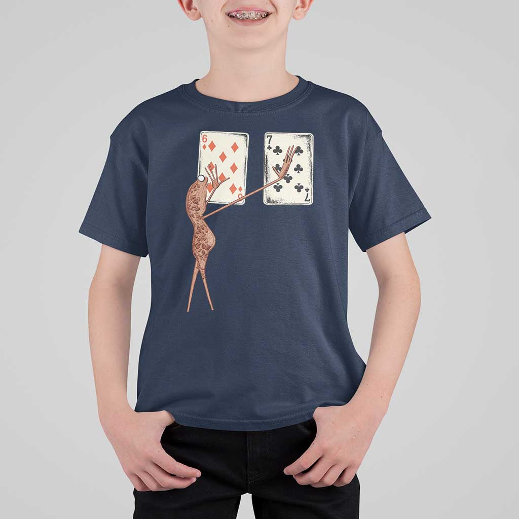 67 Marcus The Worm Poker Game T Shirt For Kid Funny Six Seven Meme Playing Cards - Wonder Print Shop