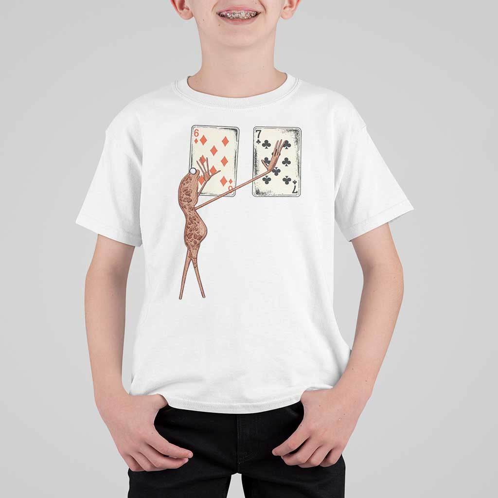 67 Marcus The Worm Poker Game T Shirt For Kid Funny Six Seven Meme Playing Cards - Wonder Print Shop