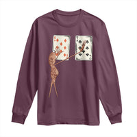 67 Marcus The Worm Poker Game Long Sleeve Shirt Funny Six Seven Meme Playing Cards - Wonder Print Shop