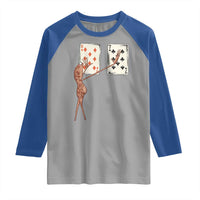 67 Marcus The Worm Poker Game Raglan Shirt Funny Six Seven Meme Playing Cards - Wonder Print Shop