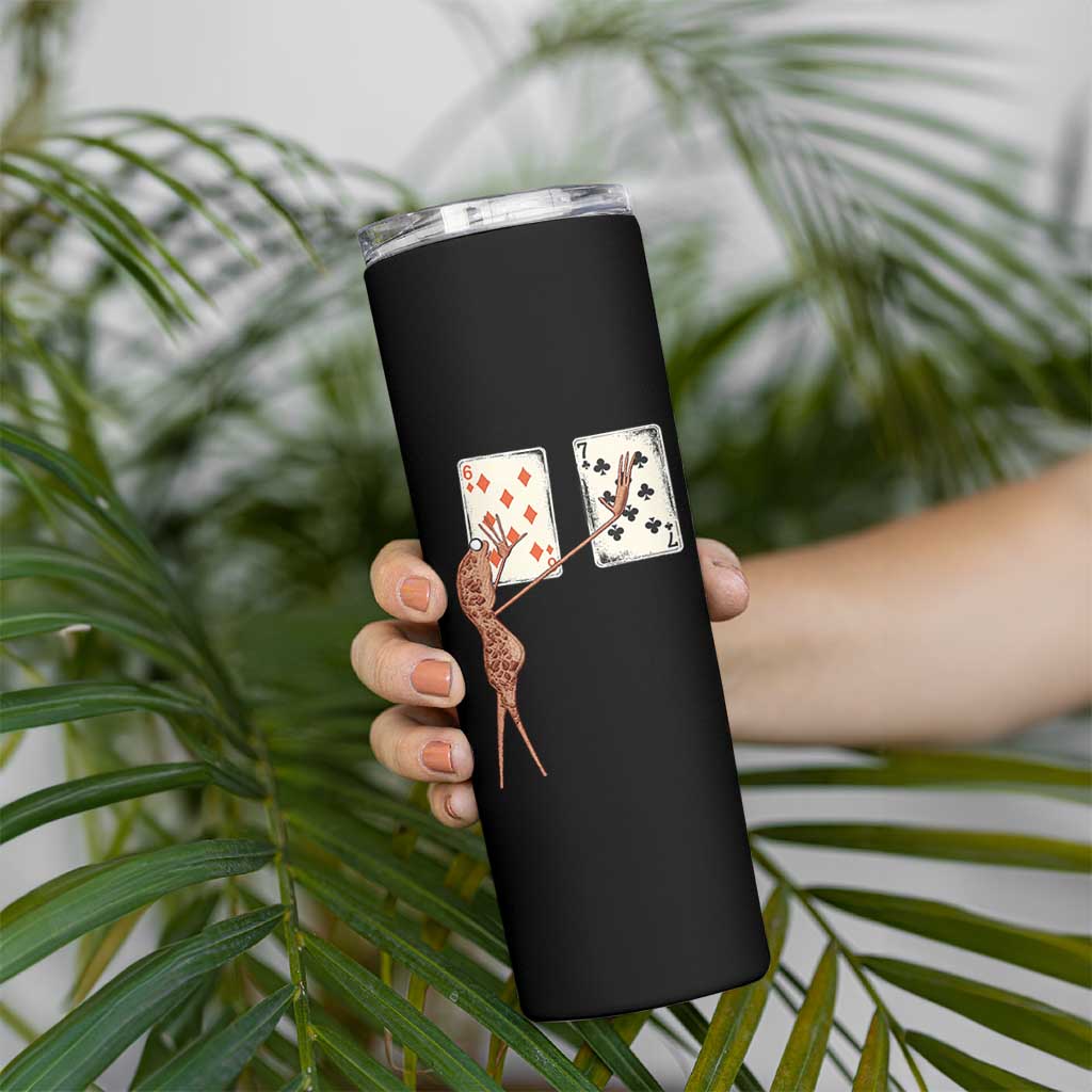 67 Marcus The Worm Poker Game Skinny Tumbler Funny Six Seven Meme Playing Cards - Wonder Print Shop