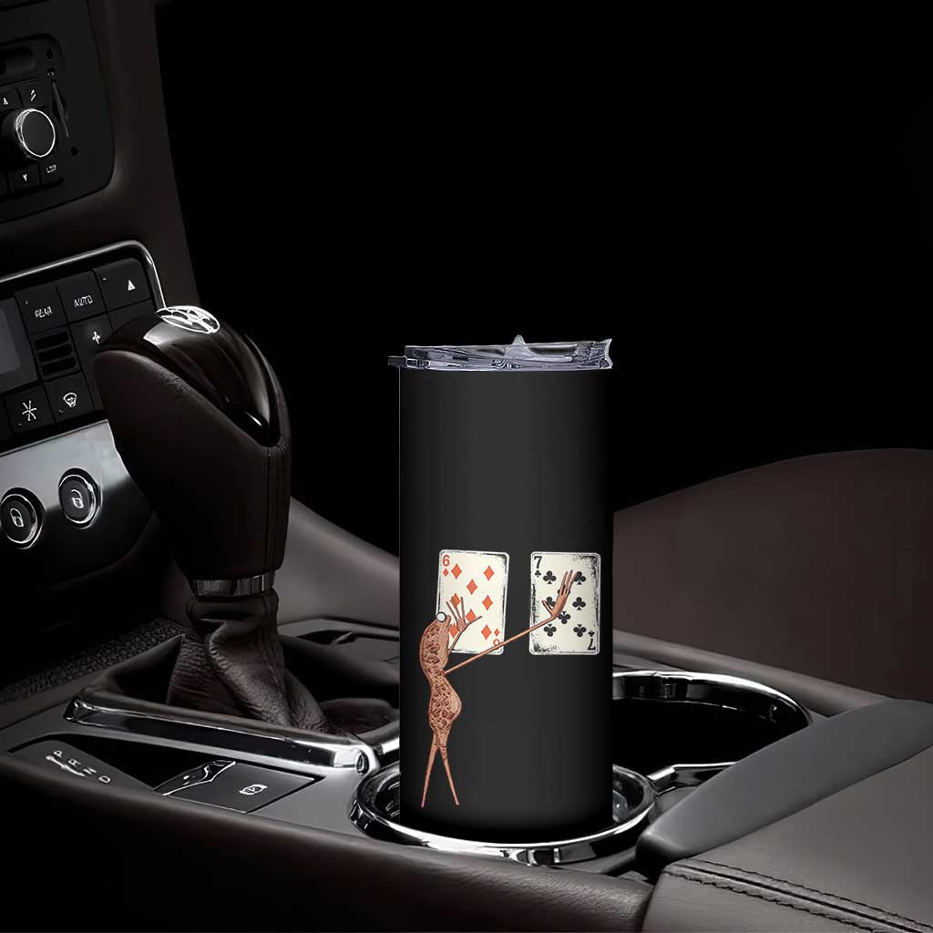 67 Marcus The Worm Poker Game Skinny Tumbler Funny Six Seven Meme Playing Cards - Wonder Print Shop