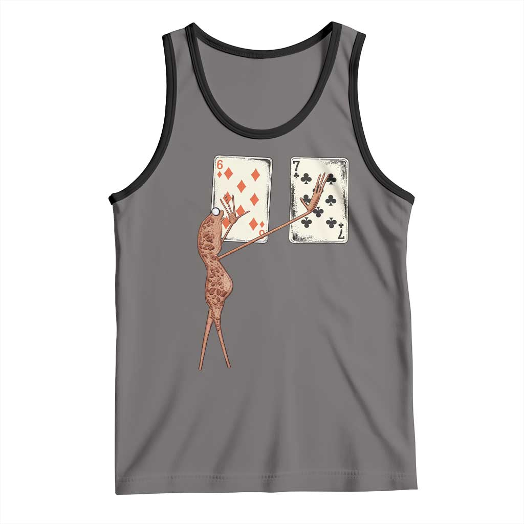 67 Marcus The Worm Poker Game Tank Top Funny Six Seven Meme Playing Cards - Wonder Print Shop