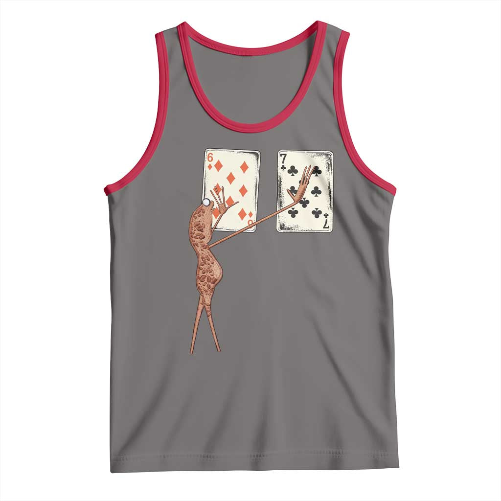 67 Marcus The Worm Poker Game Tank Top Funny Six Seven Meme Playing Cards - Wonder Print Shop