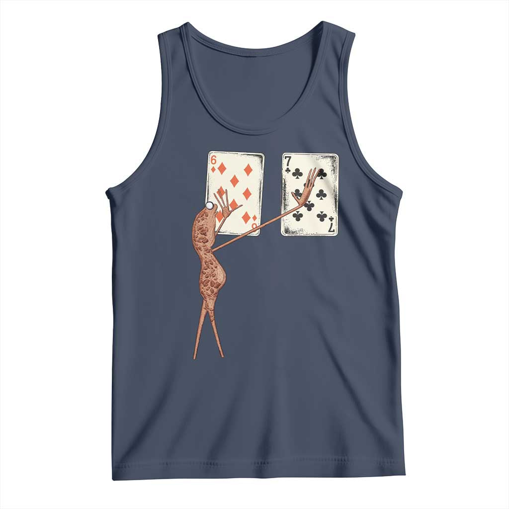 67 Marcus The Worm Poker Game Tank Top Funny Six Seven Meme Playing Cards - Wonder Print Shop