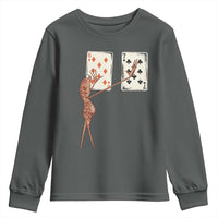 67 Marcus The Worm Poker Game Youth Sweatshirt Funny Six Seven Meme Playing Cards - Wonder Print Shop