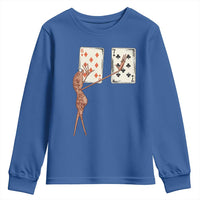 67 Marcus The Worm Poker Game Youth Sweatshirt Funny Six Seven Meme Playing Cards - Wonder Print Shop