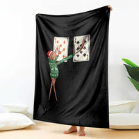 67 Marcus The Worm Poker Game Christmas Throw Blanket Funny Six Seven Meme Playing Cards Holiday Vibe - Wonder Print Shop