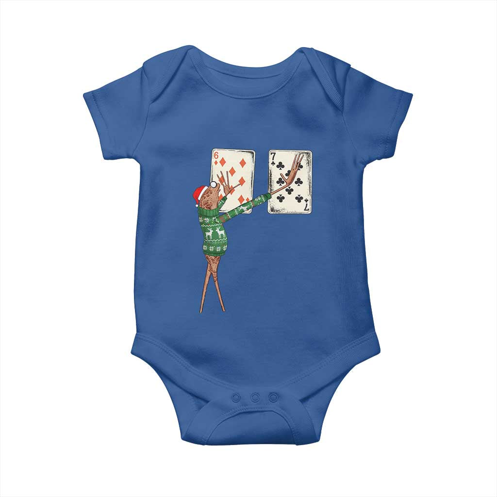 67 Marcus The Worm Poker Game Christmas Baby Onesie Funny Six Seven Meme Playing Cards Holiday Vibe - Wonder Print Shop