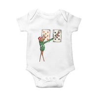 67 Marcus The Worm Poker Game Christmas Baby Onesie Funny Six Seven Meme Playing Cards Holiday Vibe - Wonder Print Shop