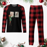 67 Marcus The Worm Poker Game Christmas Plaid Pajama Set Funny Six Seven Meme Playing Cards Holiday Vibe - Wonder Print Shop