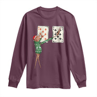 67 Marcus The Worm Poker Game Christmas Long Sleeve Shirt Funny Six Seven Meme Playing Cards Holiday Vibe - Wonder Print Shop