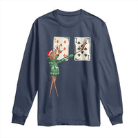 67 Marcus The Worm Poker Game Christmas Long Sleeve Shirt Funny Six Seven Meme Playing Cards Holiday Vibe - Wonder Print Shop