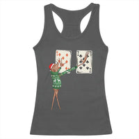 67 Marcus The Worm Poker Game Christmas Racerback Tank Top Funny Six Seven Meme Playing Cards Holiday Vibe - Wonder Print Shop