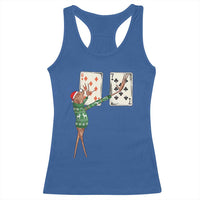 67 Marcus The Worm Poker Game Christmas Racerback Tank Top Funny Six Seven Meme Playing Cards Holiday Vibe - Wonder Print Shop