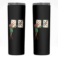 67 Marcus The Worm Poker Game Christmas Skinny Tumbler Funny Six Seven Meme Playing Cards Holiday Vibe - Wonder Print Shop