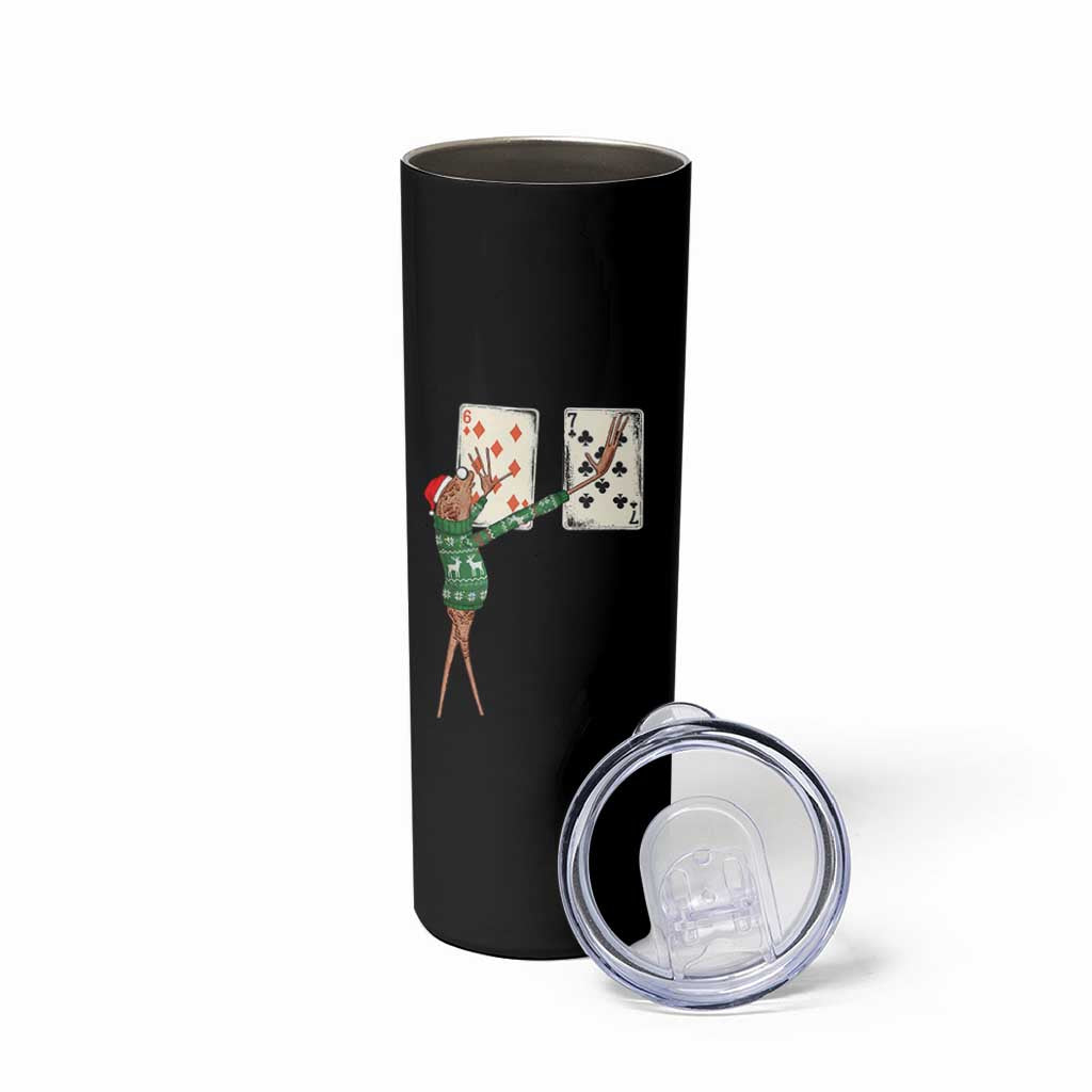 67 Marcus The Worm Poker Game Christmas Skinny Tumbler Funny Six Seven Meme Playing Cards Holiday Vibe - Wonder Print Shop