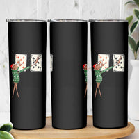 67 Marcus The Worm Poker Game Christmas Skinny Tumbler Funny Six Seven Meme Playing Cards Holiday Vibe - Wonder Print Shop