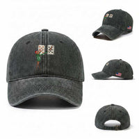 67 Marcus The Worm Poker Game Christmas Washed Cotton Baseball Cap Funny Six Seven Meme Playing Cards Holiday Vibe