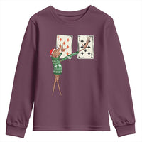 67 Marcus The Worm Poker Game Christmas Youth Sweatshirt Funny Six Seven Meme Playing Cards Holiday Vibe - Wonder Print Shop