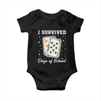 I Survived 67 Days Of School Baby Onesie Playing Cards Meme - Wonder Print Shop