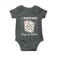 I Survived 67 Days Of School Baby Onesie Playing Cards Meme - Wonder Print Shop