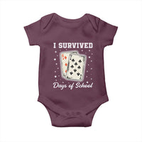 I Survived 67 Days Of School Baby Onesie Playing Cards Meme - Wonder Print Shop