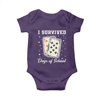 I Survived 67 Days Of School Baby Onesie Playing Cards Meme - Wonder Print Shop