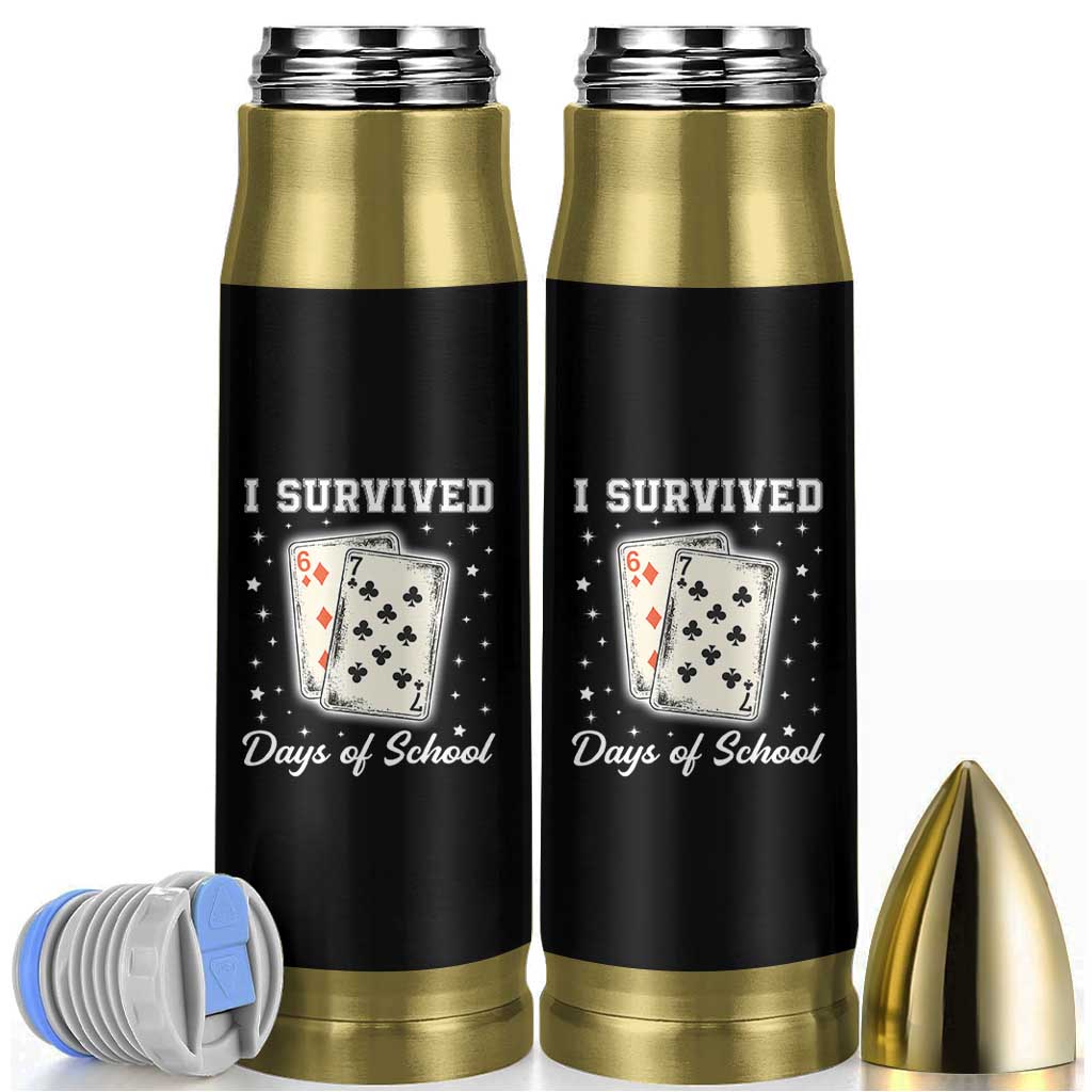 I Survived 67 Days Of School Bullet Tumbler Playing Cards Meme - Wonder Print Shop