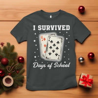 I Survived 67 Days Of School T Shirt Playing Cards Meme - Wonder Print Shop