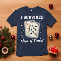 I Survived 67 Days Of School T Shirt Playing Cards Meme - Wonder Print Shop