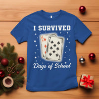 I Survived 67 Days Of School T Shirt Playing Cards Meme - Wonder Print Shop